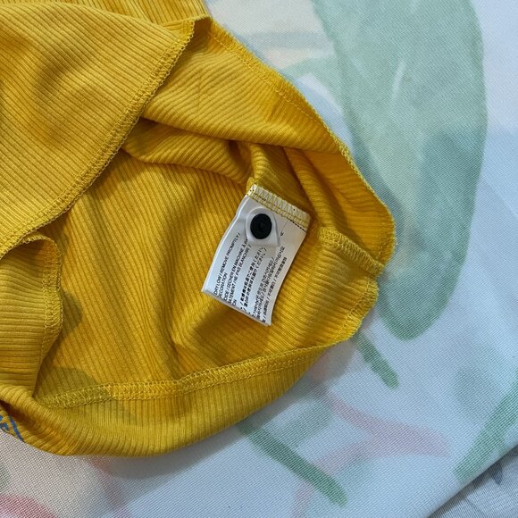 Chrome Hearts Yellow Ribbed Vest With Sanskrit Print - Picture 5 of 7